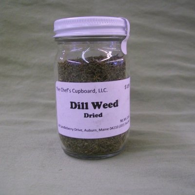 dill weed, fish, potatoes, soup, eggs, beef, pickling