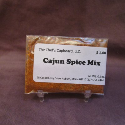 Chicken, Shellfish, Fish, Pork, Eggs, cajun spice mix, Vegetables